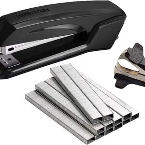 Bostitch Office Ascend 3 in 1 Stapler Value Pack, 20 Sheet Capacity, Includes 5000 Staples, Integrated Remover & and Extra Staple Remover, Staple Storage Compartment, Assorted Colors (Colors May Vary)
